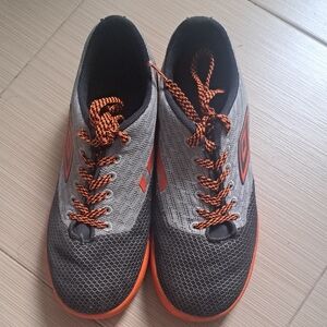 Umbro Black and Orange Sports Sneakers